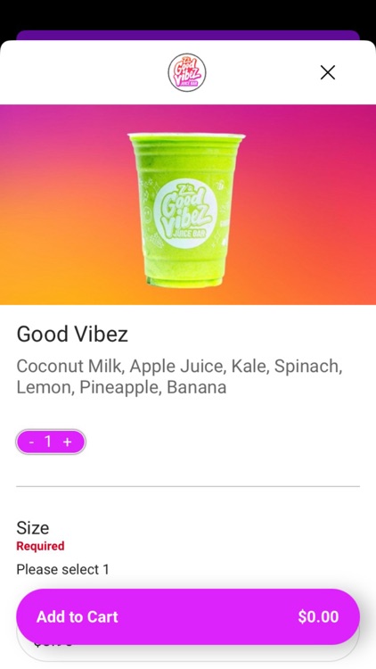 Z's Good Vibez Juice Bar screenshot-3
