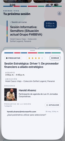 Jornadas FMBBVA Panamá 2026 screenshot