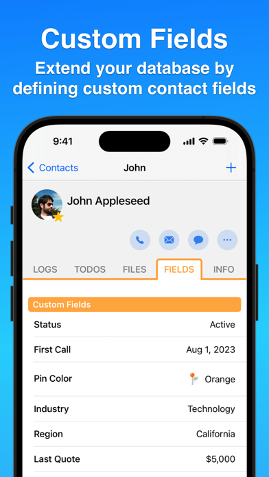 Contacts Journal CRM Screenshot