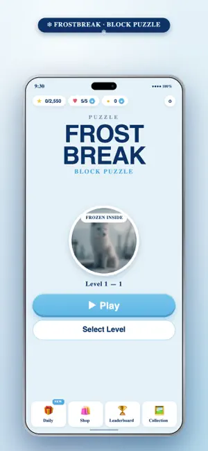 Frostbreak: Arrow Block Puzzle screenshot 1