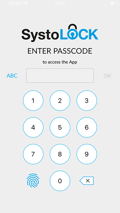 SystoLOCK Companion Screenshot