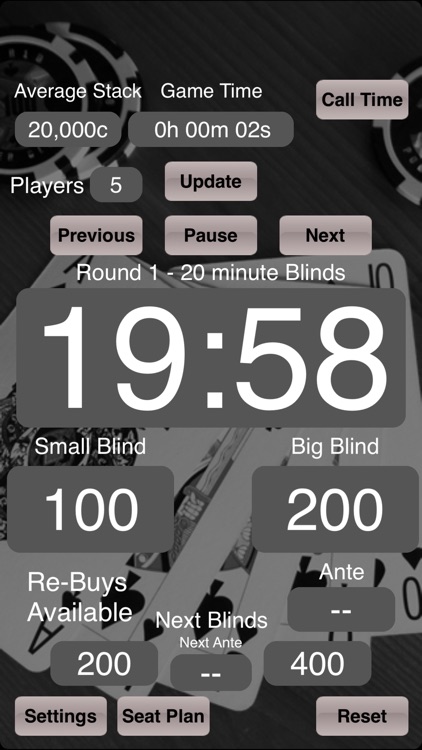 Poker Blinds Timer Ads