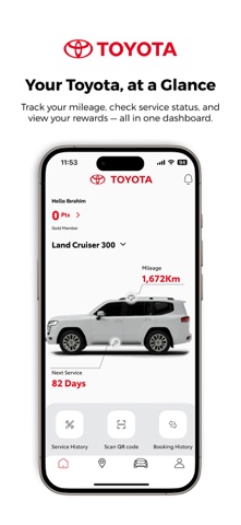 Toyota Iraq app screenshot