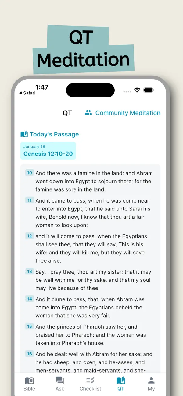 #5. ChatBible: Read & Ask (iOS) Ved: Minjun Park