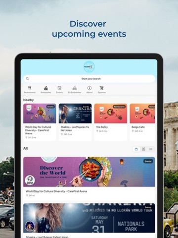 Events DC iPad screenshot