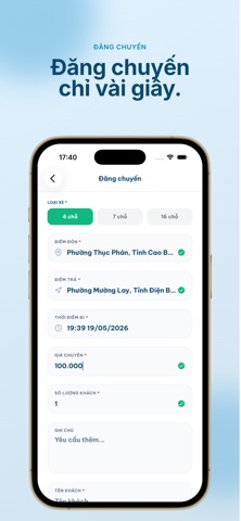 Lịch Xe iPhone screenshot 3