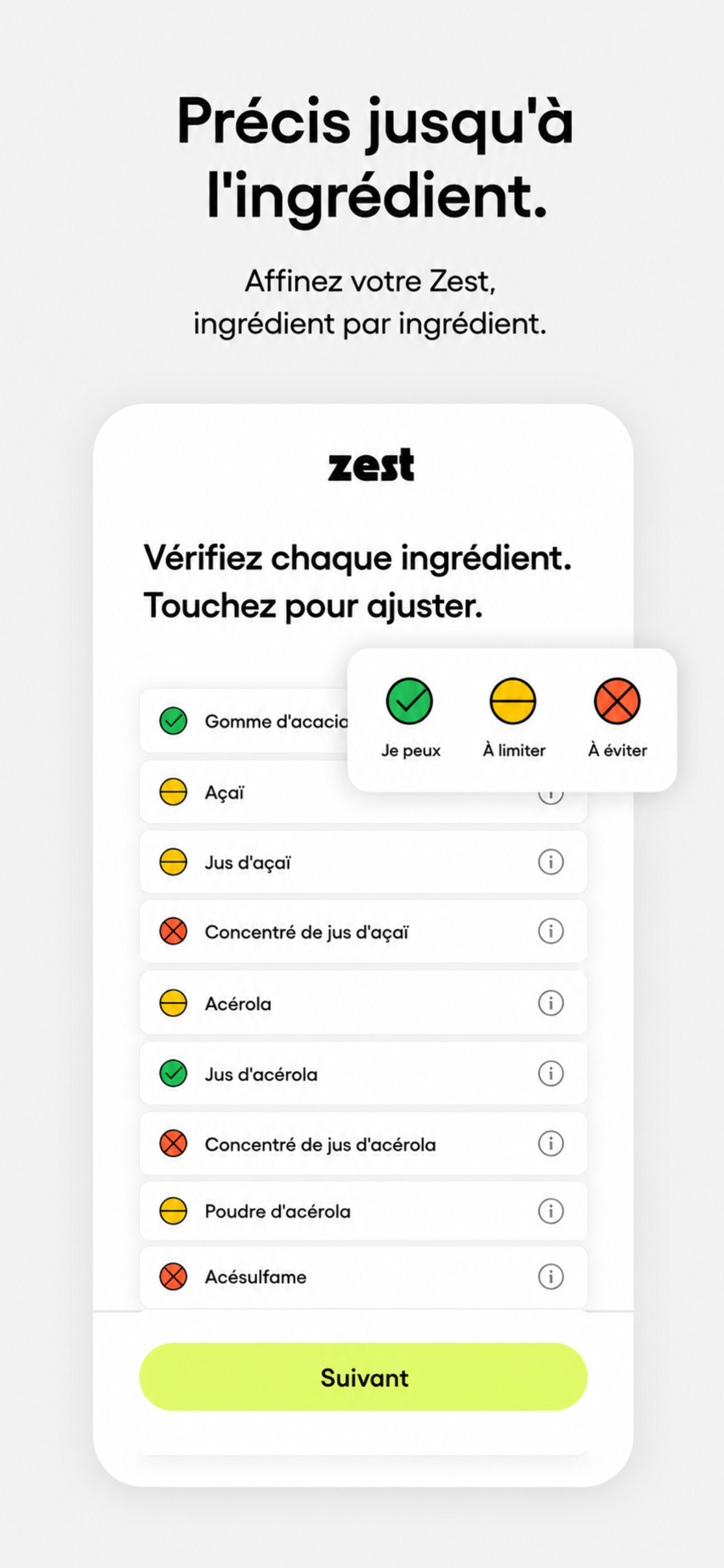 Zest: Scan Produit&Restaurant screenshot 3