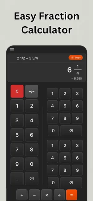 Fraction Calculator₊ screenshot 1