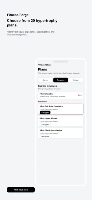 Fitness Forge: Workout Builder screenshot 2