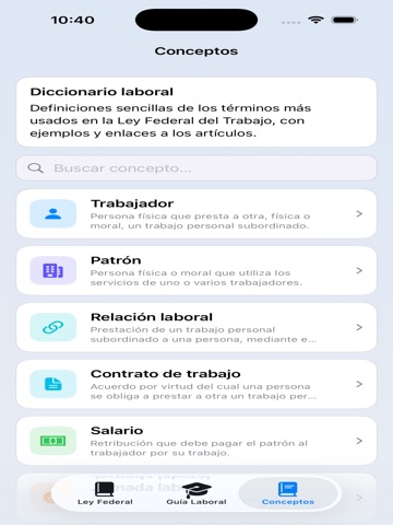 Ley del Trabajo México iPad screenshot 3