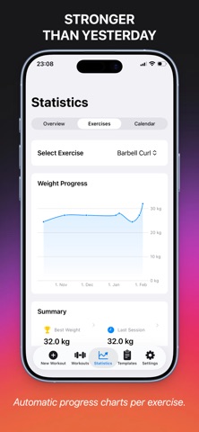 Lifted. Gym Tracker & Workout Screenshot 5 of 7