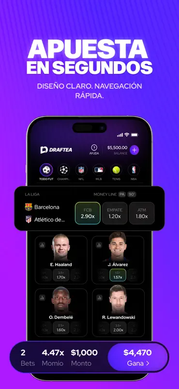 Draftea - Apuestas Deportivas screenshot 2 of 8