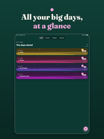 Big Day: Countdown iPad screenshot