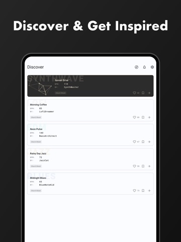 Faso - AI Chord Sheet & DAW iPad screenshot