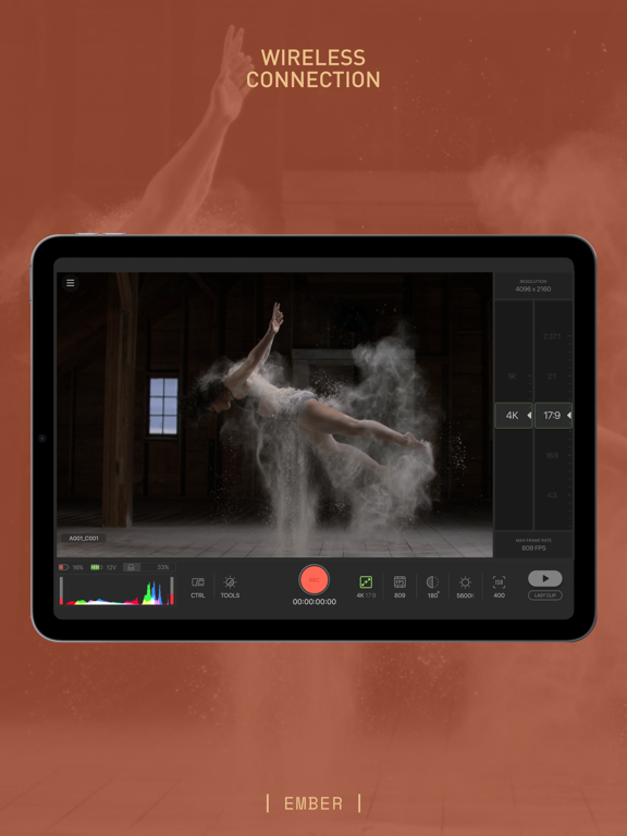Freefly Ember iPad screenshot 1 - Photo & Video app