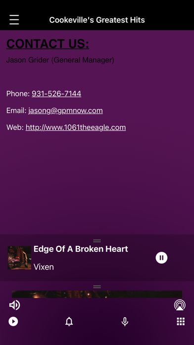 106.1 The Eagle Screenshot