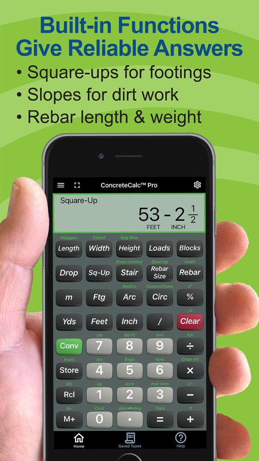 #6. ConcreteCalc Pro Calculator (iOS) 来自: Calculated Industries