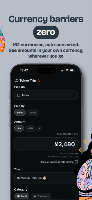 Split Bills & Expenses – Evere Screenshot 2 of 5