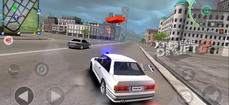 Xtreme Drift 2 - Drive through a dynamic city environment with other traffic cars and experience changing weather conditions, such as overcast skies.