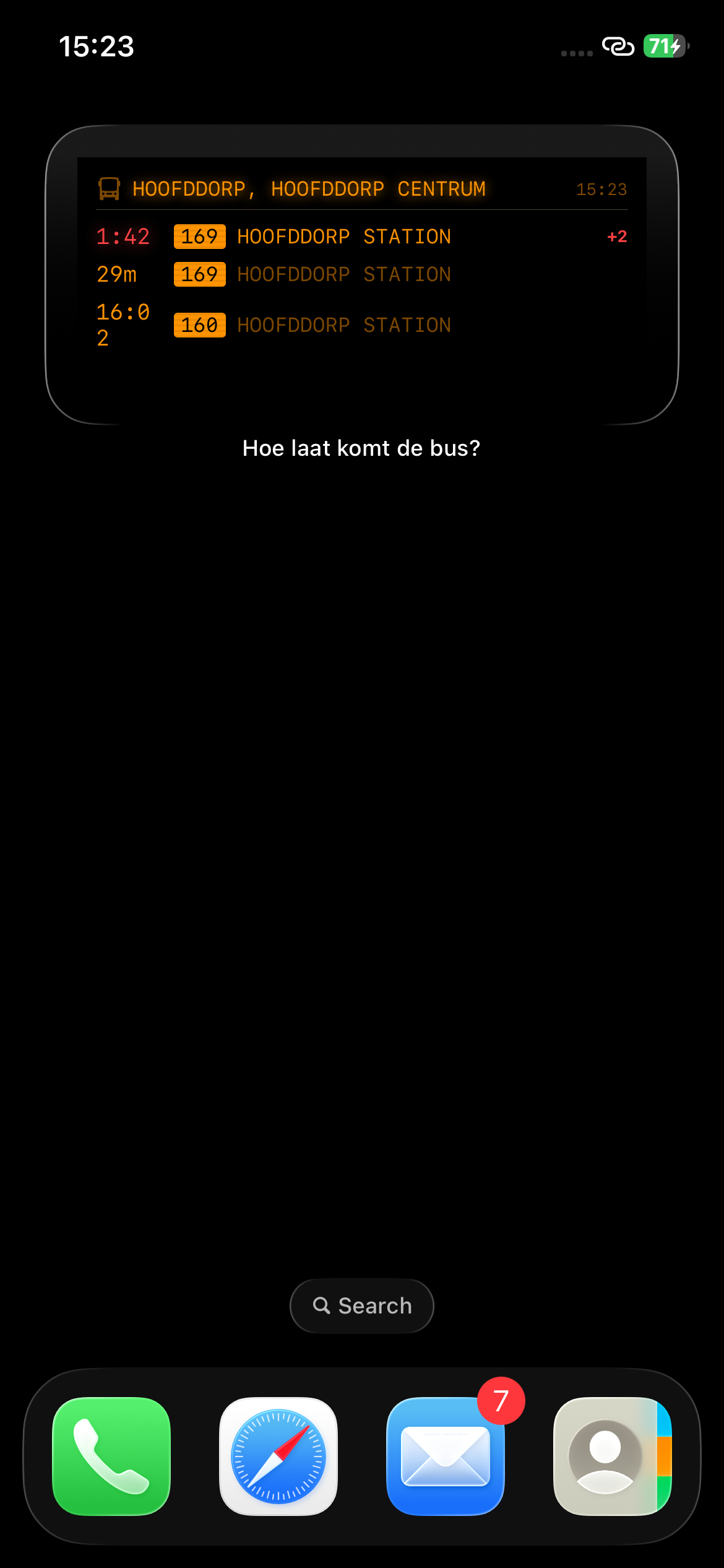 Hoe laat komt de bus? screenshot 3