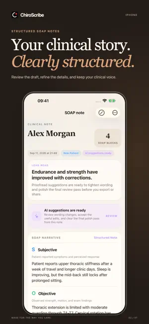 ChiroScribe screenshot 1