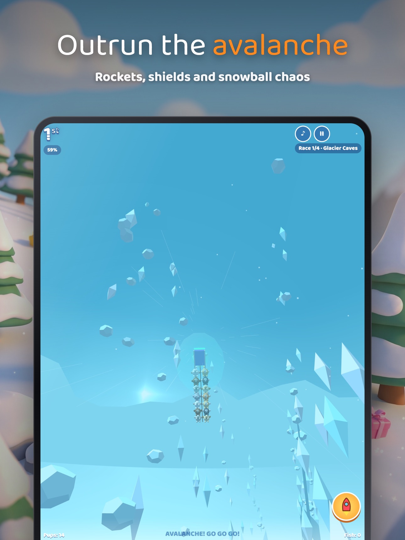 Screenshot 7 of Sled Pups: Snow Racing