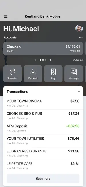 Kentland Bank Mobile screenshot 1