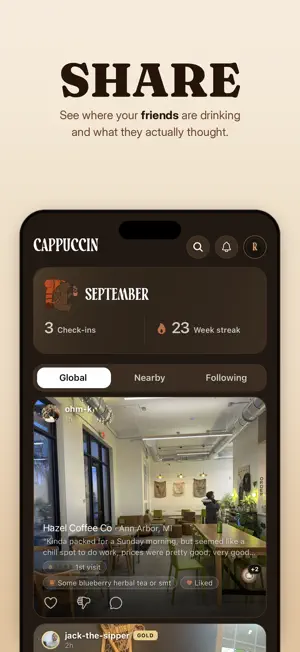 Cappuccin: Coffee Log & Map screenshot 3
