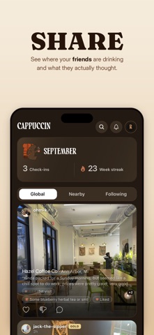 Cappuccin: Coffee Log & Map screenshot
