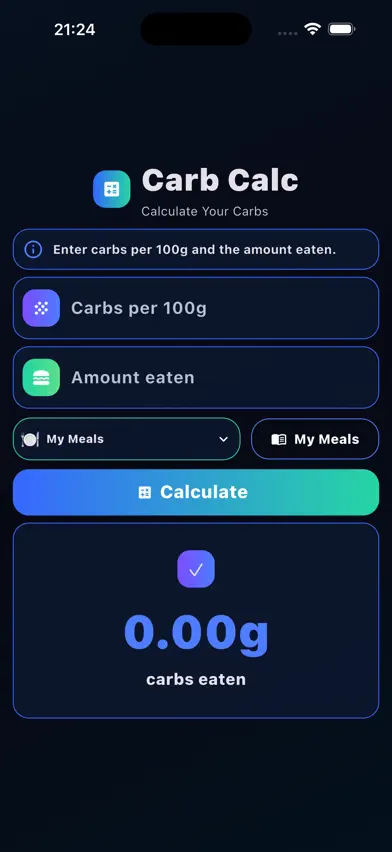 Carb Calc - Carb Counter screenshot 1