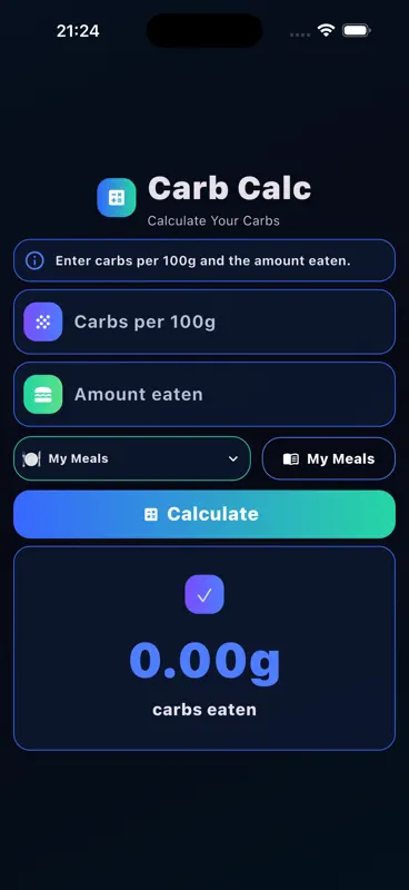 Carb Calc - Carb Counter screenshot 1 of 5