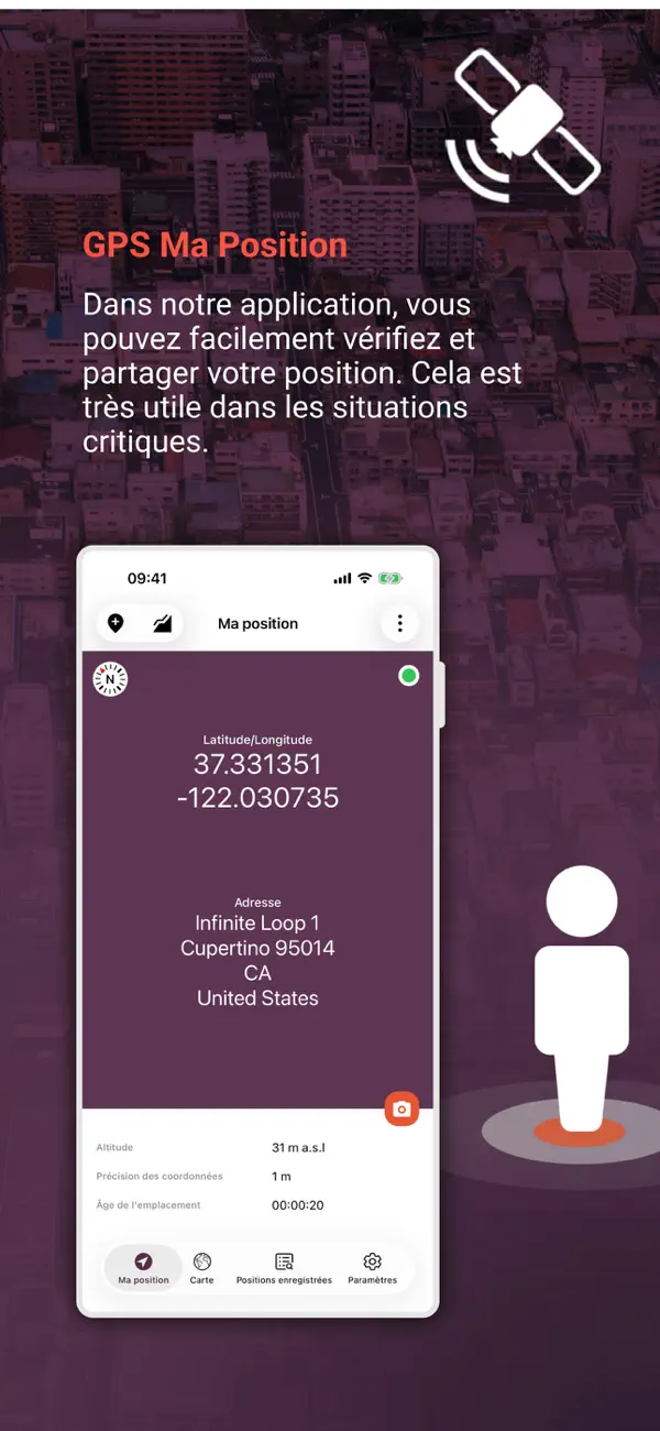 Screenshot #1 pour GPS Ma Position