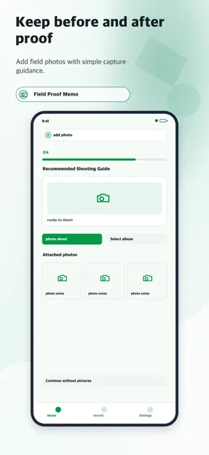 Field Proof Memo screenshot 4
