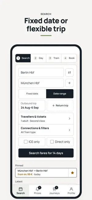 Bahnsparer: Save Time & Money screenshot 1