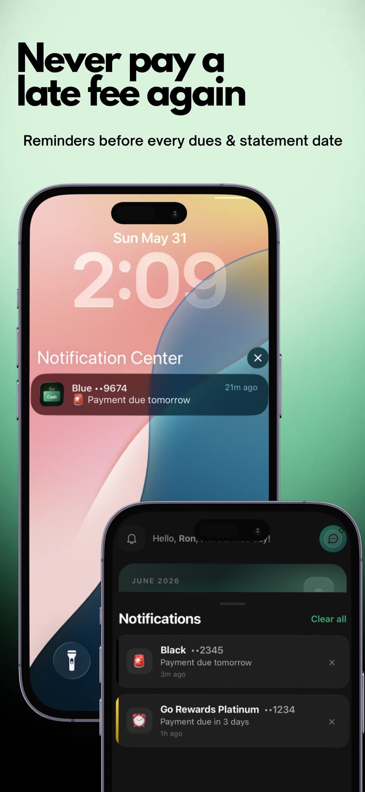 KasCash: Credit Card Tracker iphone screenshot 2