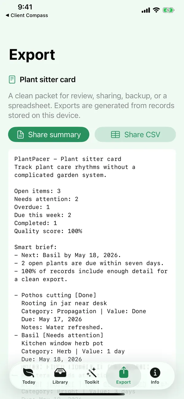 PlantPacer Screenshot 5