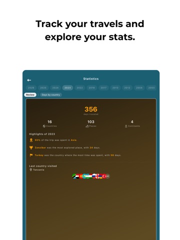Globe Trip: Travel Memories iPad screenshot