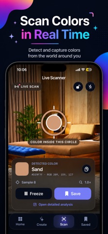Palet: Color Palette Generator iPhone screenshot