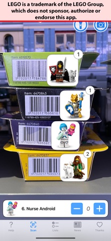 Minifig Scan screenshot