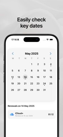 mySubs - Subscription Manager screenshot