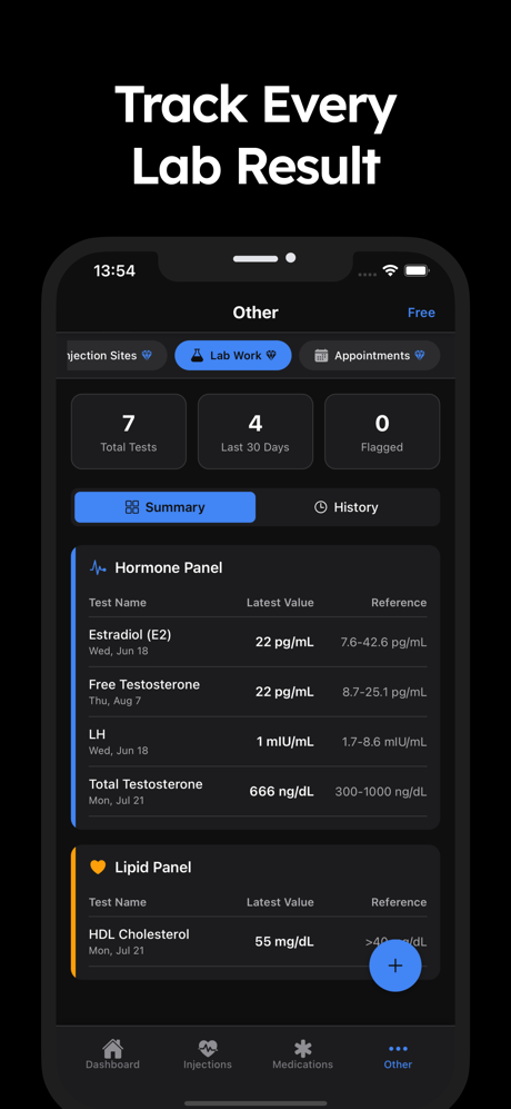 TRT Tracker: Injections log screenshot 5