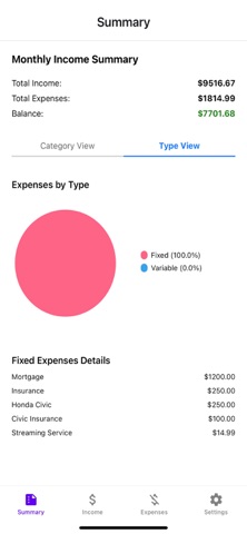 Stacked Budgeting screenshot