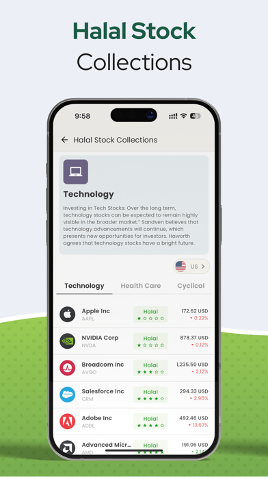 Musaffa: Halal Stocks & ETFs Screenshot