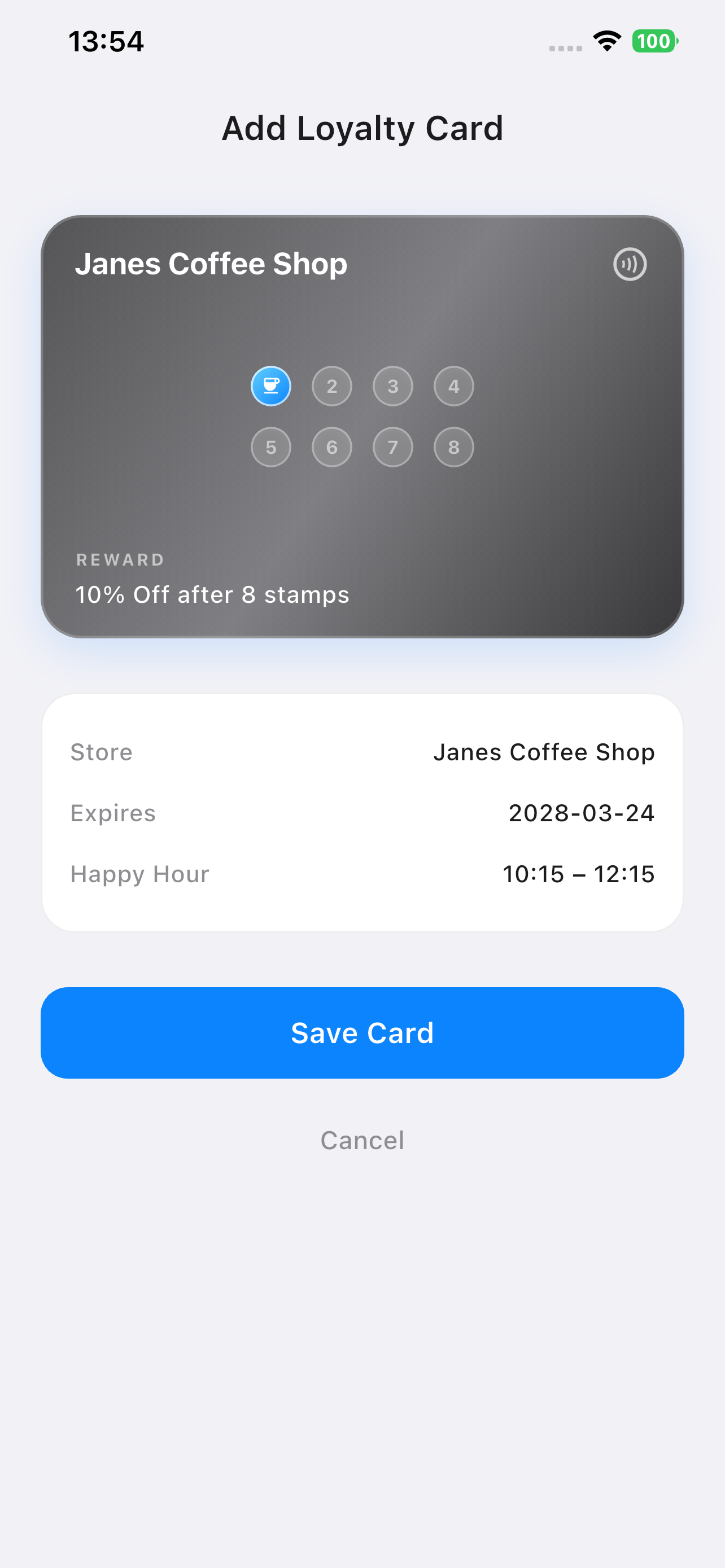 Vouchr: Digital Loyalty Card screenshot 5