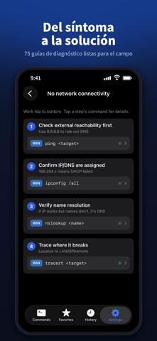CmdDeck: comandos Linux y red iPhone screenshot 4