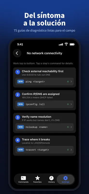 CmdDeck: comandos Linux y red screenshot 4 of 5