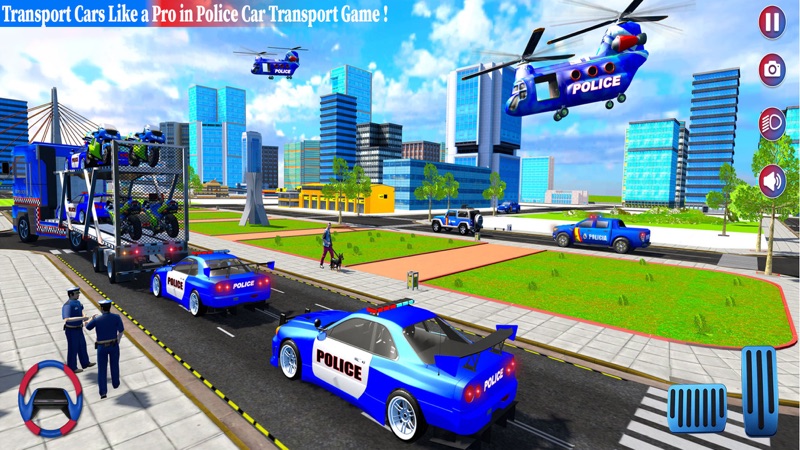 Jogo transporte carro polícia screenshot 5