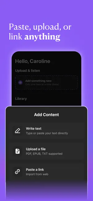 Tambr: Multi Voice Reader screenshot 3