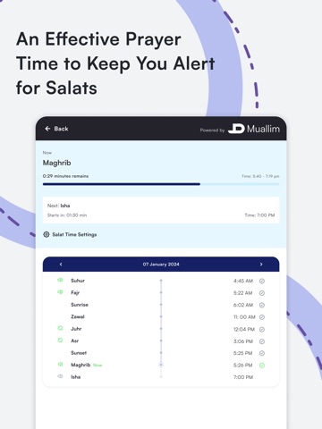 Muallim App iPad screenshot