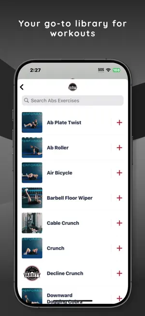 Varsity Fitness screenshot 2